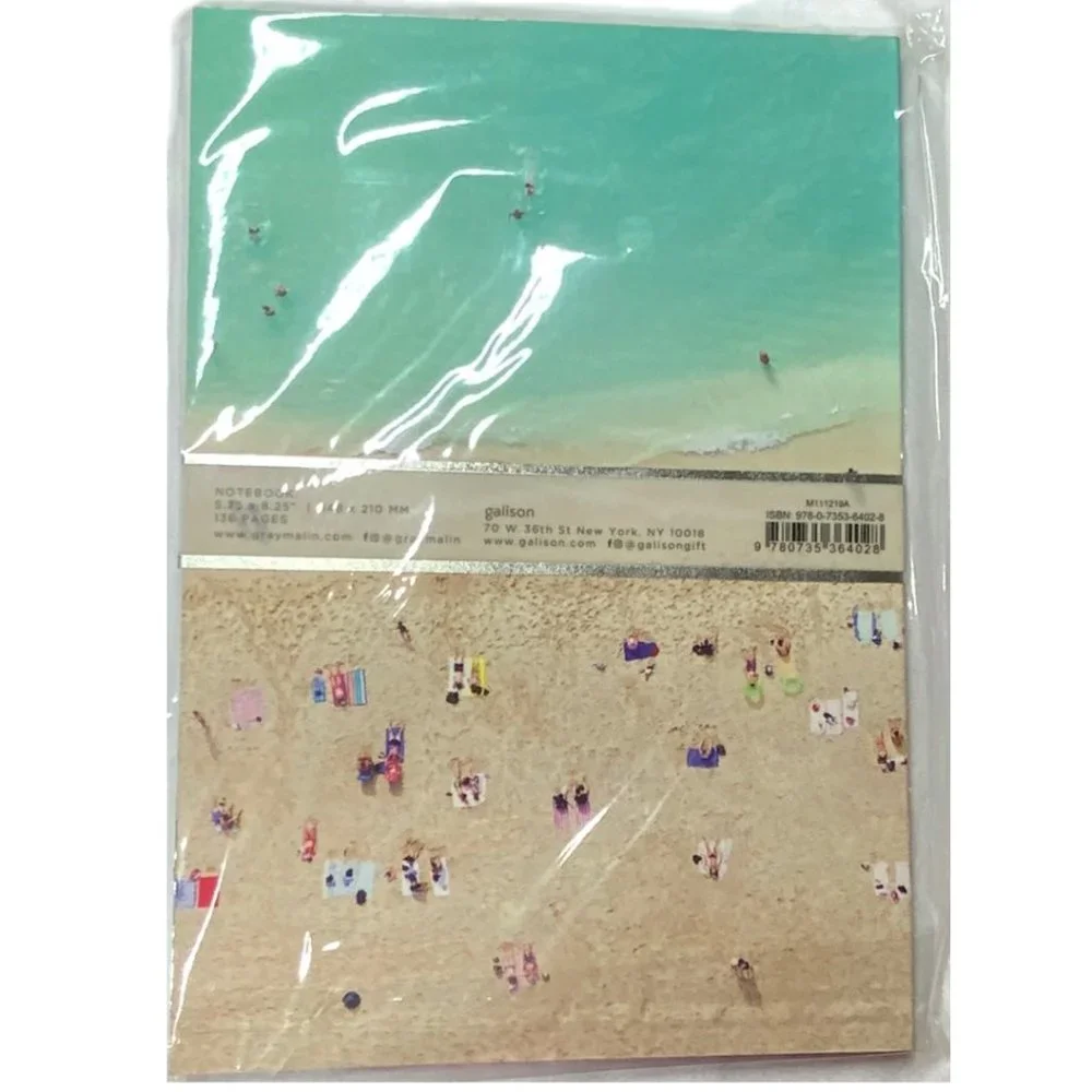 NEW Gray Malin The Hawaii A5‎ Notebook Journal Water Beach Waikiki 136 pgs Lined